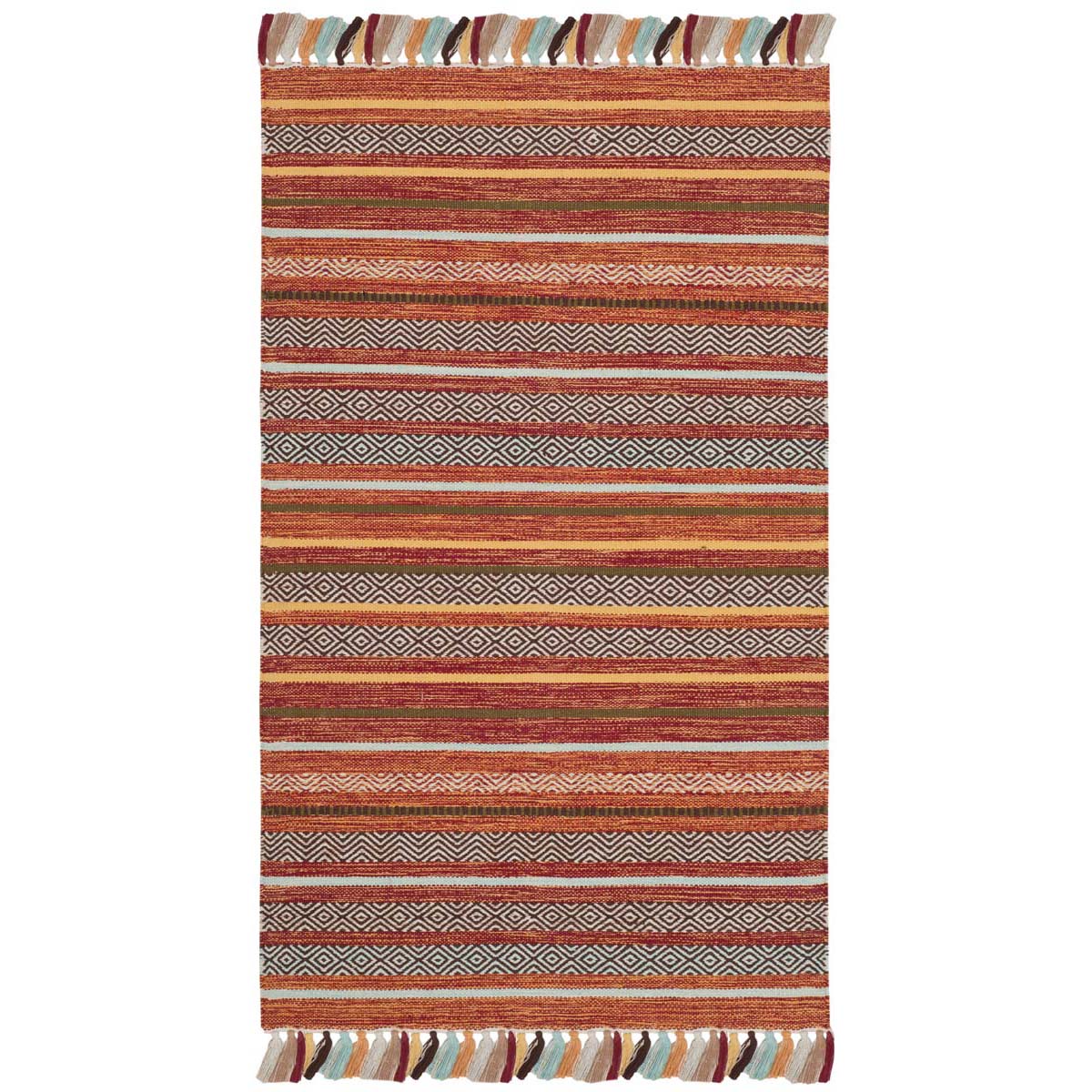 Safavieh Montauk 901 Rug, MTK901 - Rust / Multi