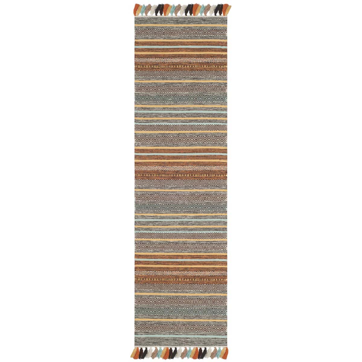 Safavieh Montauk 901 Rug, MTK901 - Turquoise / Brown