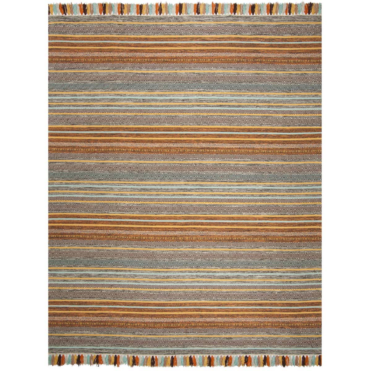 Safavieh Montauk 901 Rug, MTK901 - Turquoise / Brown