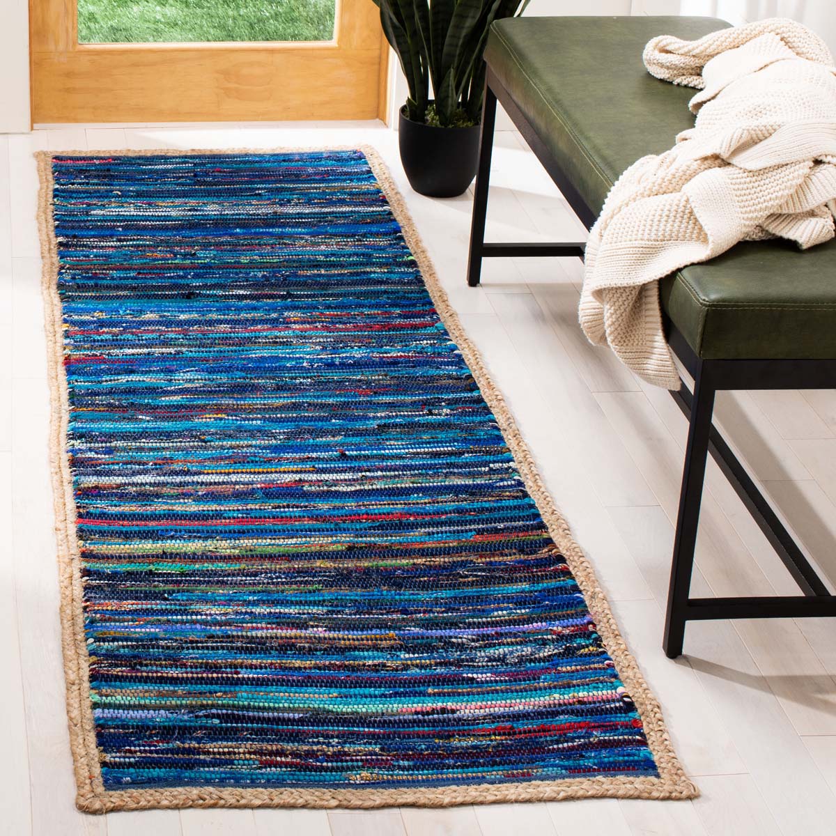 Safavieh Montauk 960 Rug, MTK960 - Blue / Natural