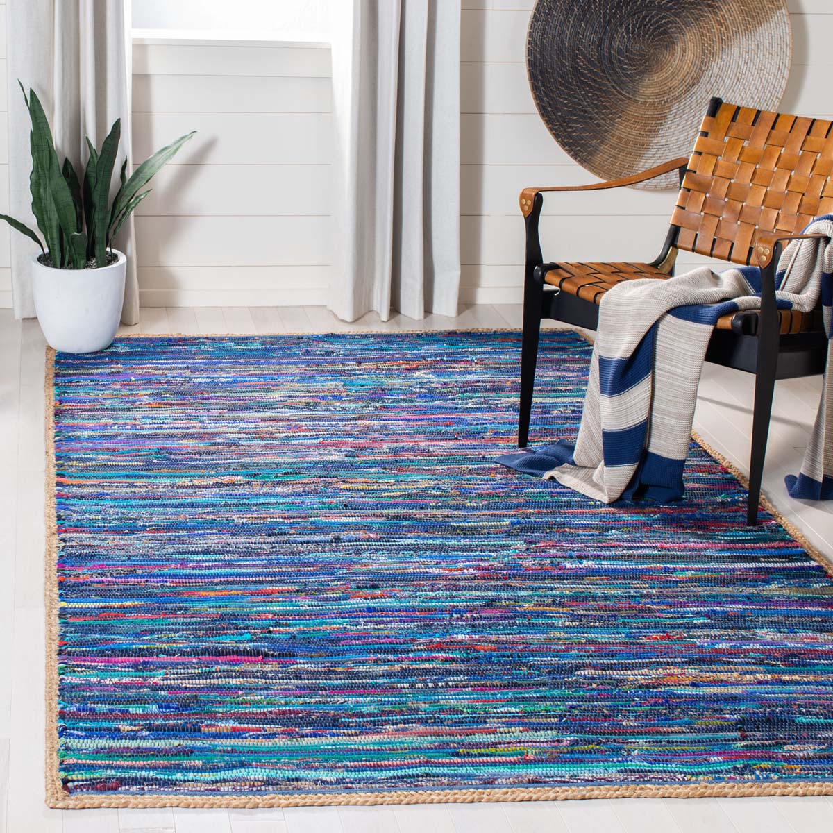Safavieh Montauk 960 Rug, MTK960 - Blue / Natural
