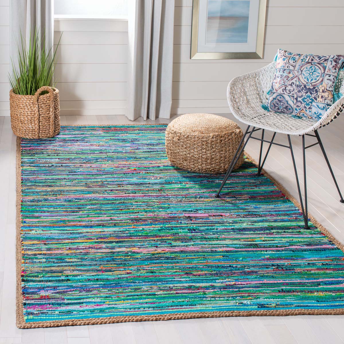 Safavieh Montauk 960 Rug, MTK960 - Green / Natural