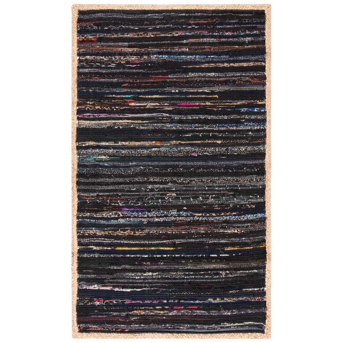 Safavieh Montauk 960 Rug, MTK960 - Black / Natural