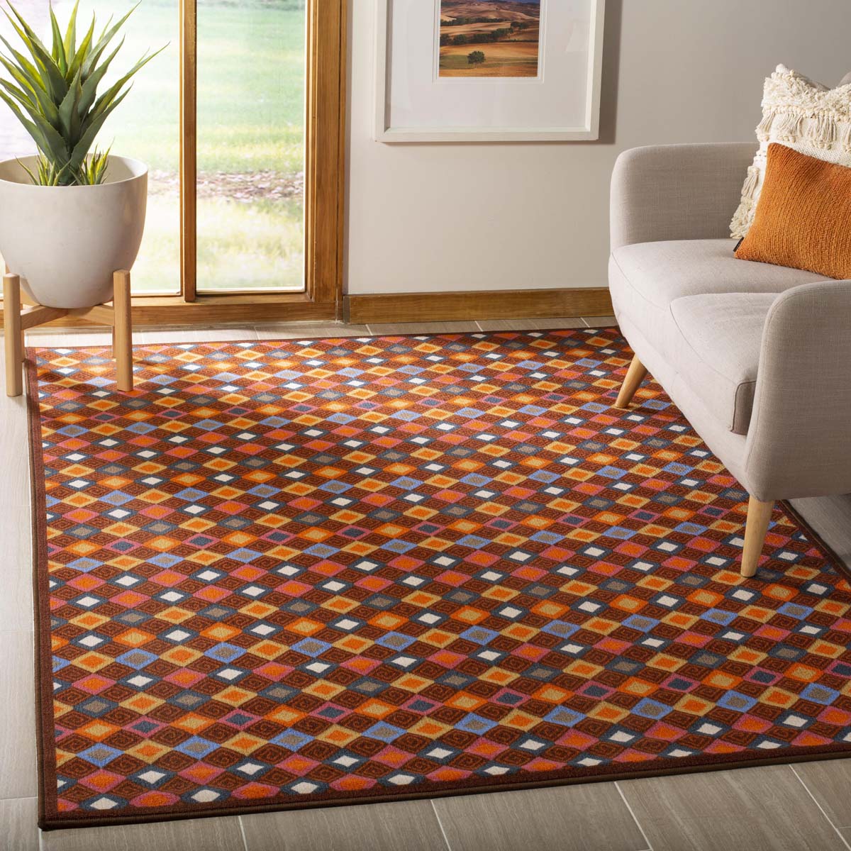 Safavieh Metropolis 529 Rug, MTP529 - Brown / Multi