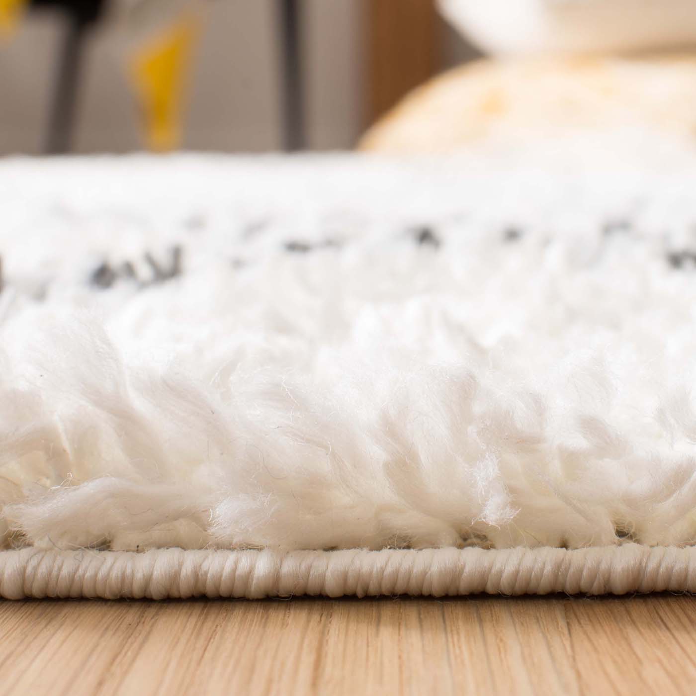 Safavieh Moroccan Tassel Shag 335 Rug, MTS335 - Ivory / Dark Grey