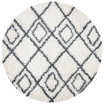 Safavieh Moroccan Tassel Shag 335 Rug, MTS335 - Ivory / Dark Grey