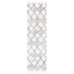 Safavieh Moroccan Tassel Shag 335 Rug, MTS335 - Ivory / Light Grey