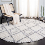 Safavieh Moroccan Tassel Shag 335 Rug, MTS335 - Ivory / Light Grey