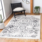 Safavieh Moroccan Tassel Shag 413 Rug, MTS413 - Ivory / Black