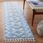 Safavieh Moroccan Tassel Shag 452 Rug, MTS452 - Ivory / Light Blue