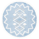 Safavieh Moroccan Tassel Shag 452 Rug, MTS452 - Ivory / Light Blue