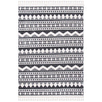 Safavieh Moroccan Tassel Shag 484 Rug, MTS484 - Ivory / Black