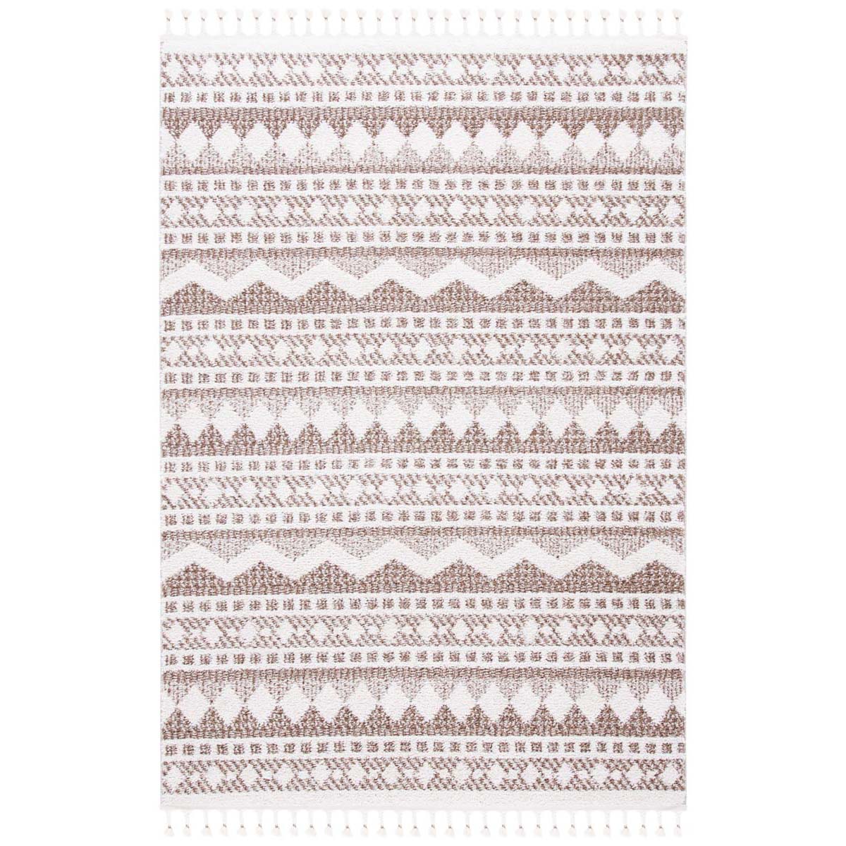Safavieh Moroccan Tassel Shag 484 Rug, MTS484 - Ivory / Beige
