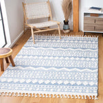 Safavieh Moroccan Tassel Shag 484 Rug, MTS484 - Ivory / Light Blue