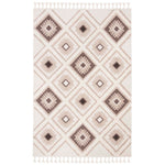 Safavieh Moroccan Tassel Shag 601 Rug, MTS601 - Ivory / Brown
