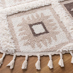 Safavieh Moroccan Tassel Shag 601 Rug, MTS601 - Ivory / Brown