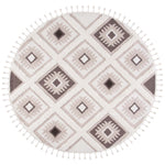Safavieh Moroccan Tassel Shag 601 Rug, MTS601 - Ivory / Brown