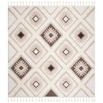 Safavieh Moroccan Tassel Shag 601 Rug, MTS601 - Ivory / Brown