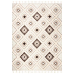 Safavieh Moroccan Tassel Shag 601 Rug, MTS601 - Ivory / Brown