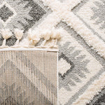 Safavieh Moroccan Tassel Shag 601 Rug, MTS601 - Ivory / Grey
