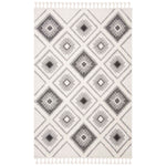 Safavieh Moroccan Tassel Shag 601 Rug, MTS601 - Ivory / Grey