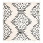Safavieh Moroccan Tassel Shag 652 Rug, MTS652 - Ivory / Grey