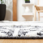 Safavieh Moroccan Tassel Shag 652 Rug, MTS652 - Dark Grey / Ivory