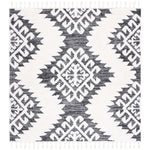 Safavieh Moroccan Tassel Shag 652 Rug, MTS652 - Dark Grey / Ivory