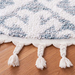 Safavieh Moroccan Tassel Shag 652 Rug, MTS652 - Teal / Ivory