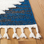 Safavieh Moroccan Tassel Shag 652 Rug, MTS652 - Navy / Ivory