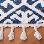 Safavieh Moroccan Tassel Shag 652 Rug, MTS652 - Navy / Ivory