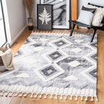 Safavieh Moroccan Tassel Shag 656 Rug, MTS656 - Grey / Ivory