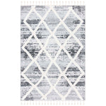 Safavieh Moroccan Tassel Shag 674 Rug, MTS674 - Grey / Ivory