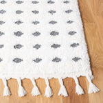 Safavieh Moroccan Tassel Shag 690 Rug, MTS690 - Ivory / Grey