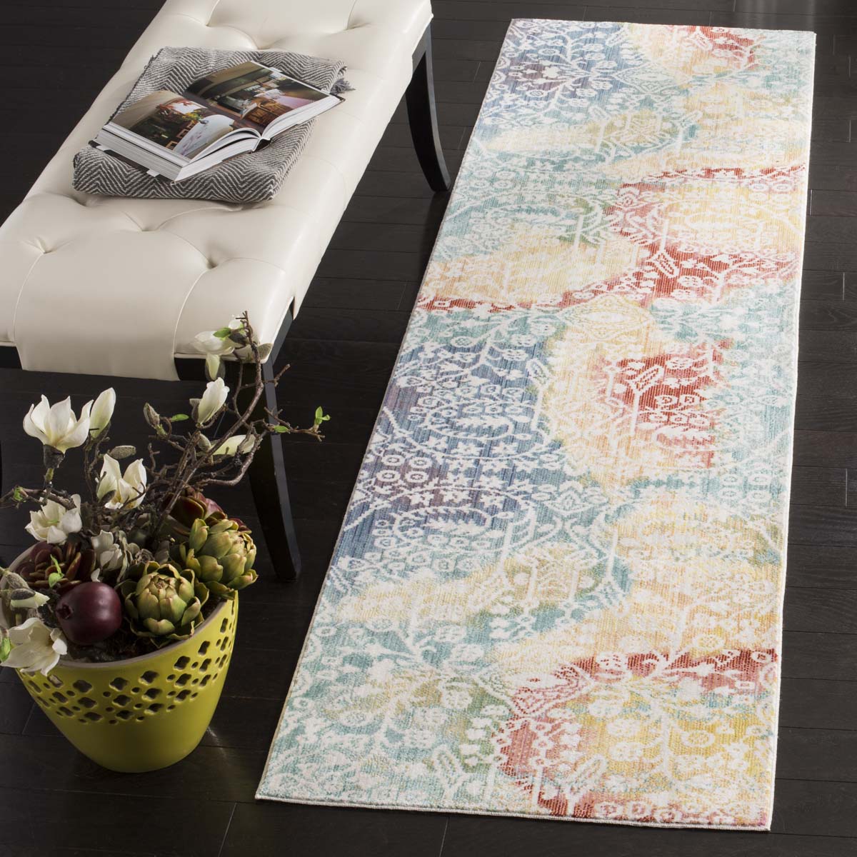 Safavieh Mystique 926 Rug, MYS926 - Blue / Rust