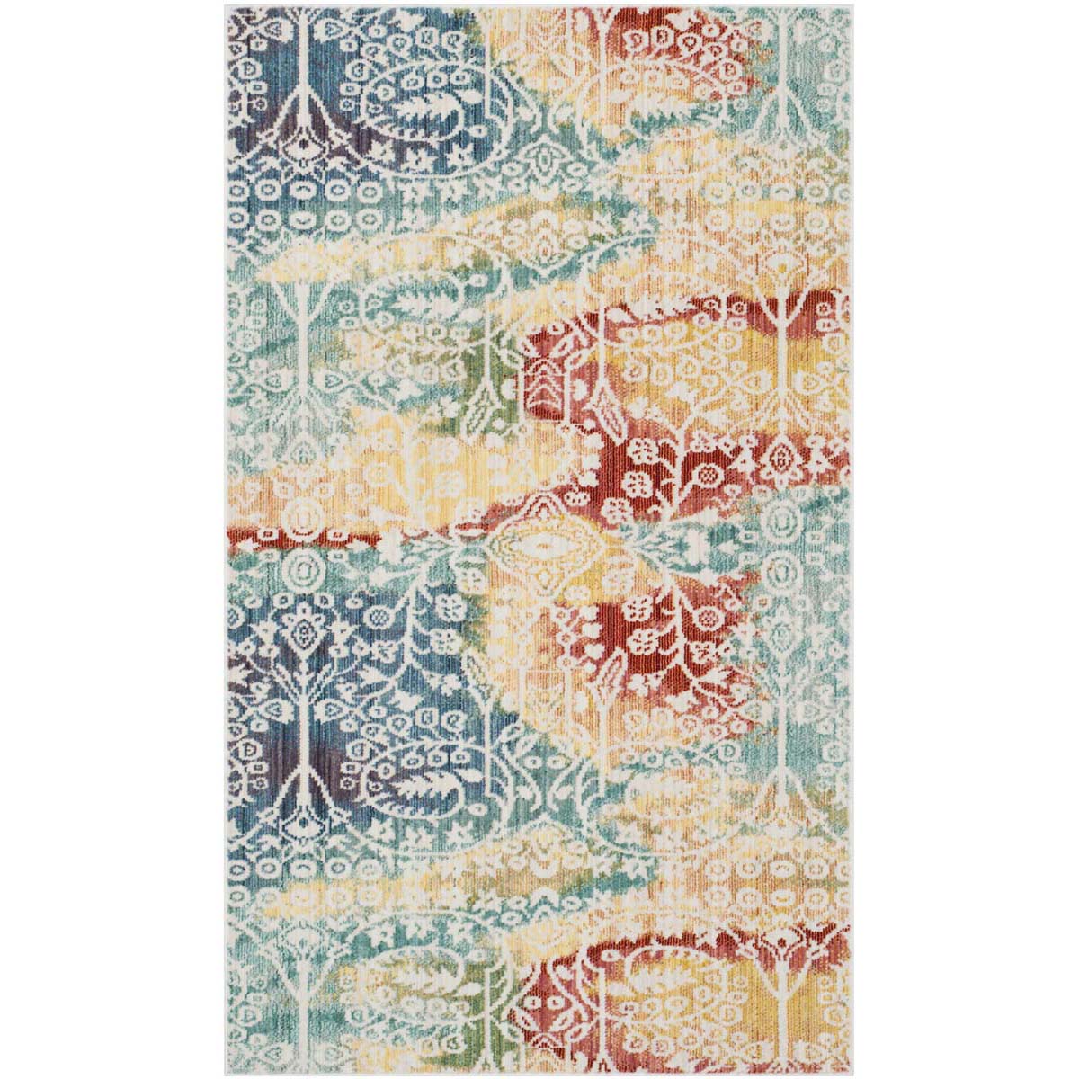 Safavieh Mystique 926 Rug, MYS926 - Blue / Rust