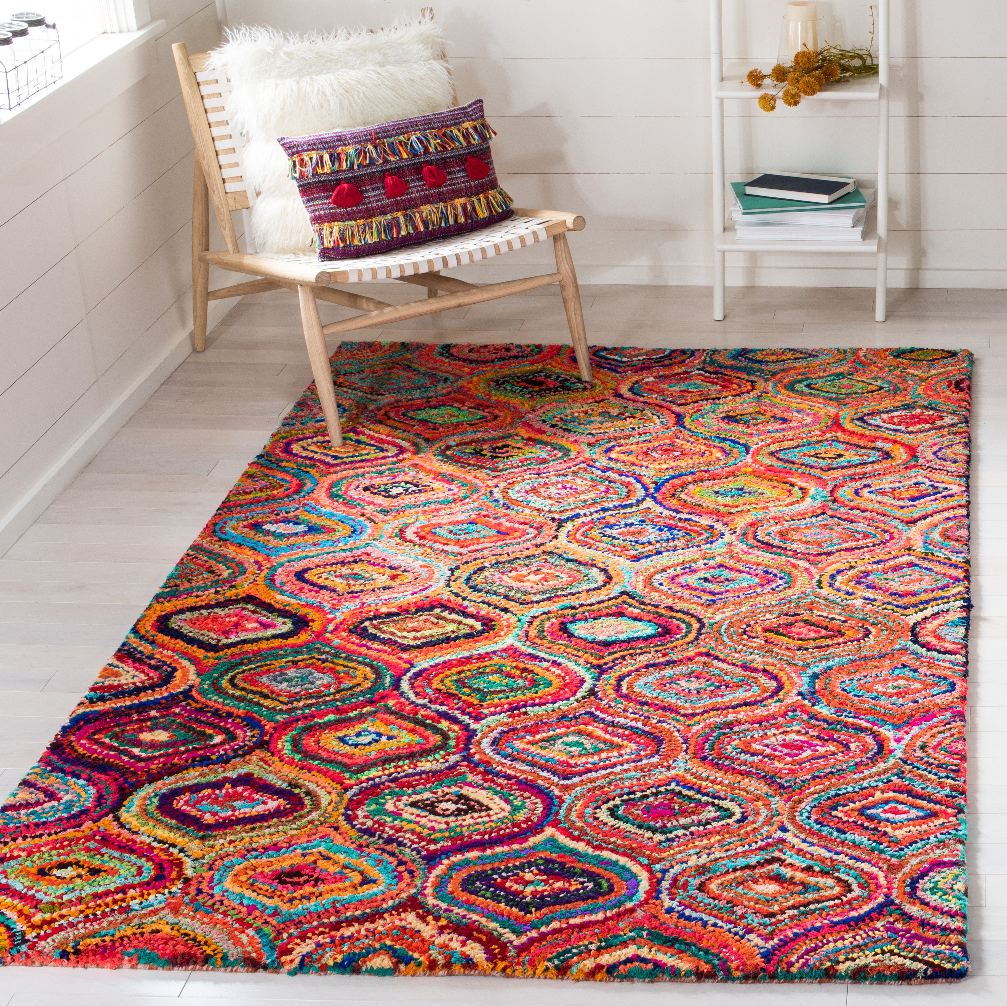 Safavieh Nantucket 301 Rug, NAN301 - Yellow / Multi