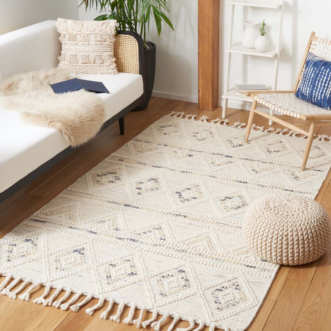 Safavieh Natura 175 Rug, NAT175 - IVORY / GREY