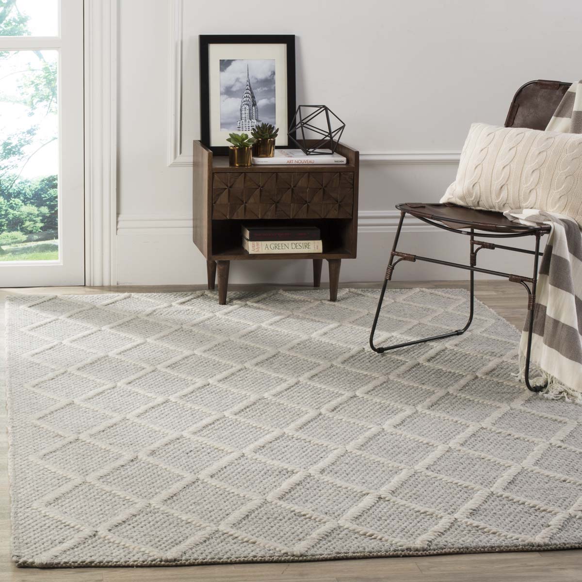 Safavieh Natura 310 Rug, NAT310 - SILVER / IVORY