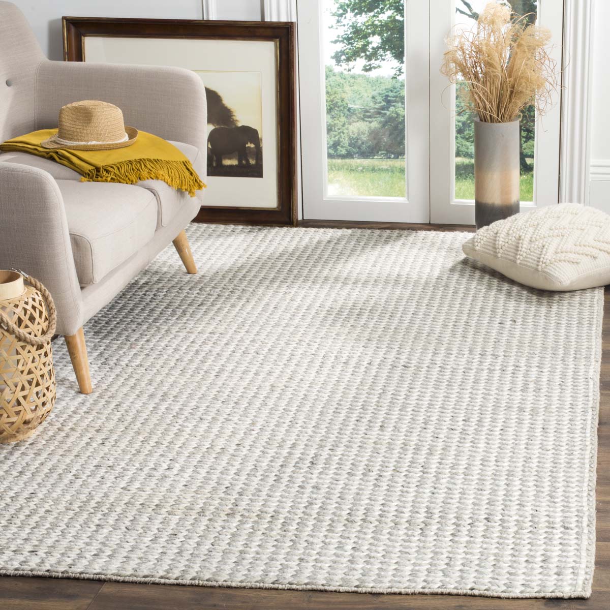 Safavieh Natura 311 Rug, NAT311 - IVORY / SILVER