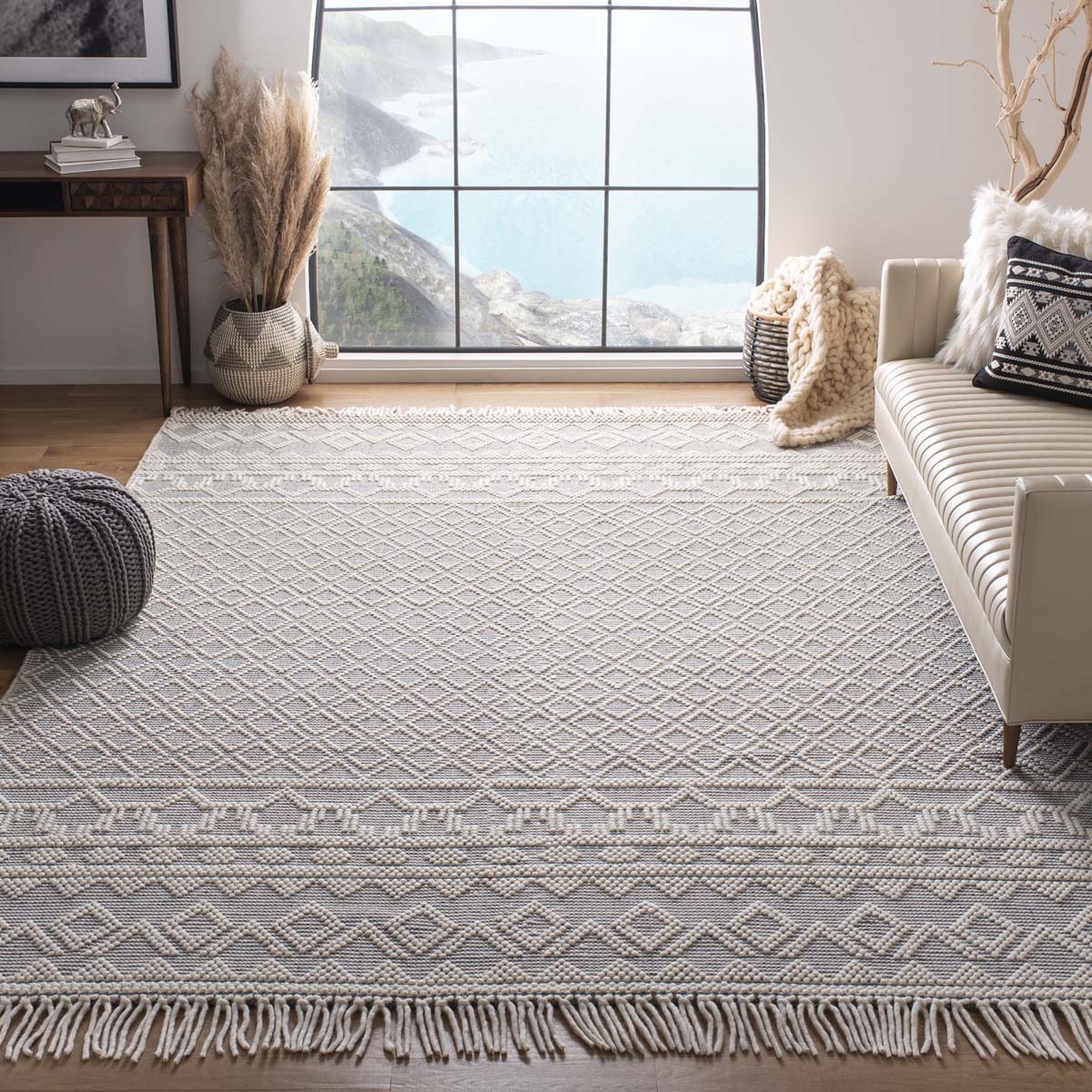 Safavieh Natura 351 Rug, NAT351 - IVORY / GREY