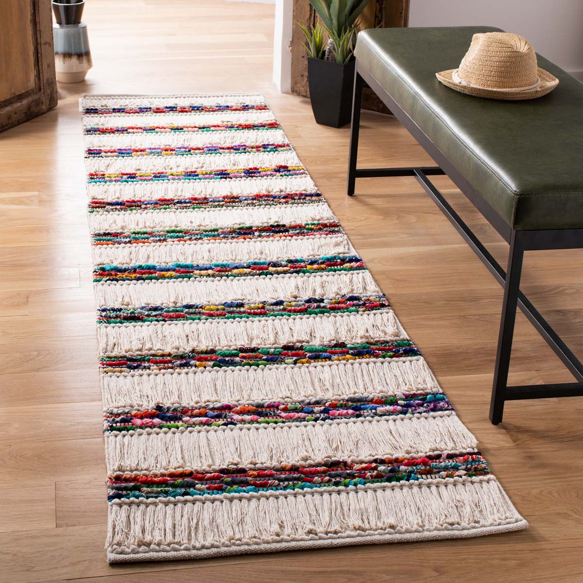 Safavieh Natura 654 Rug, NAT654 - IVORY / RED