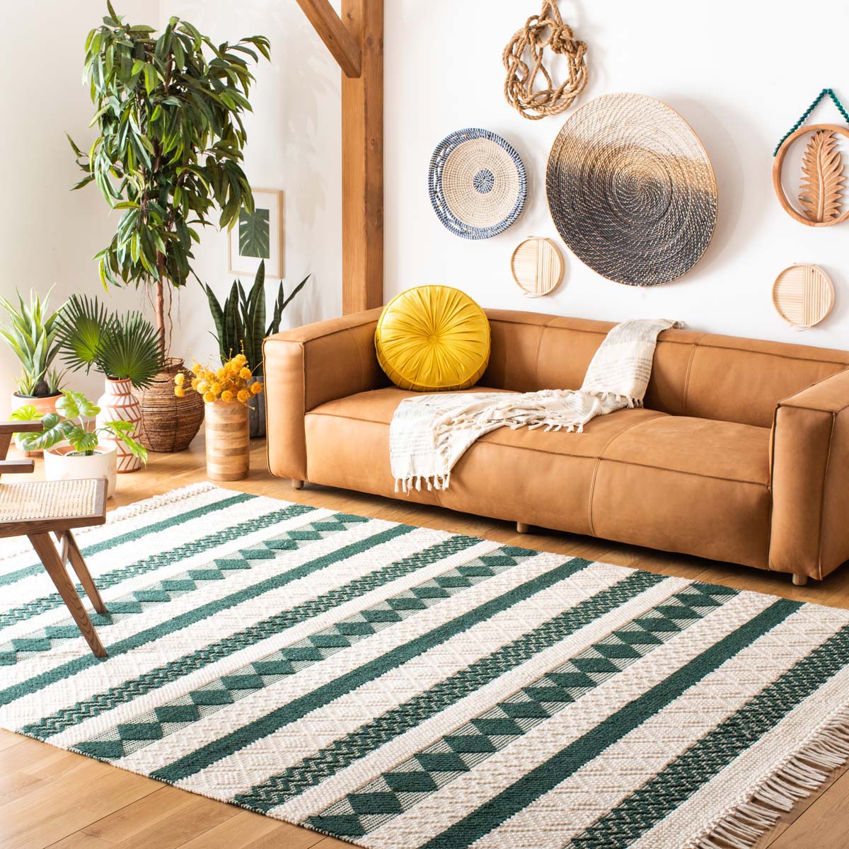 Safavieh Natura 851 Rug, NAT851 - IVORY / GREEN