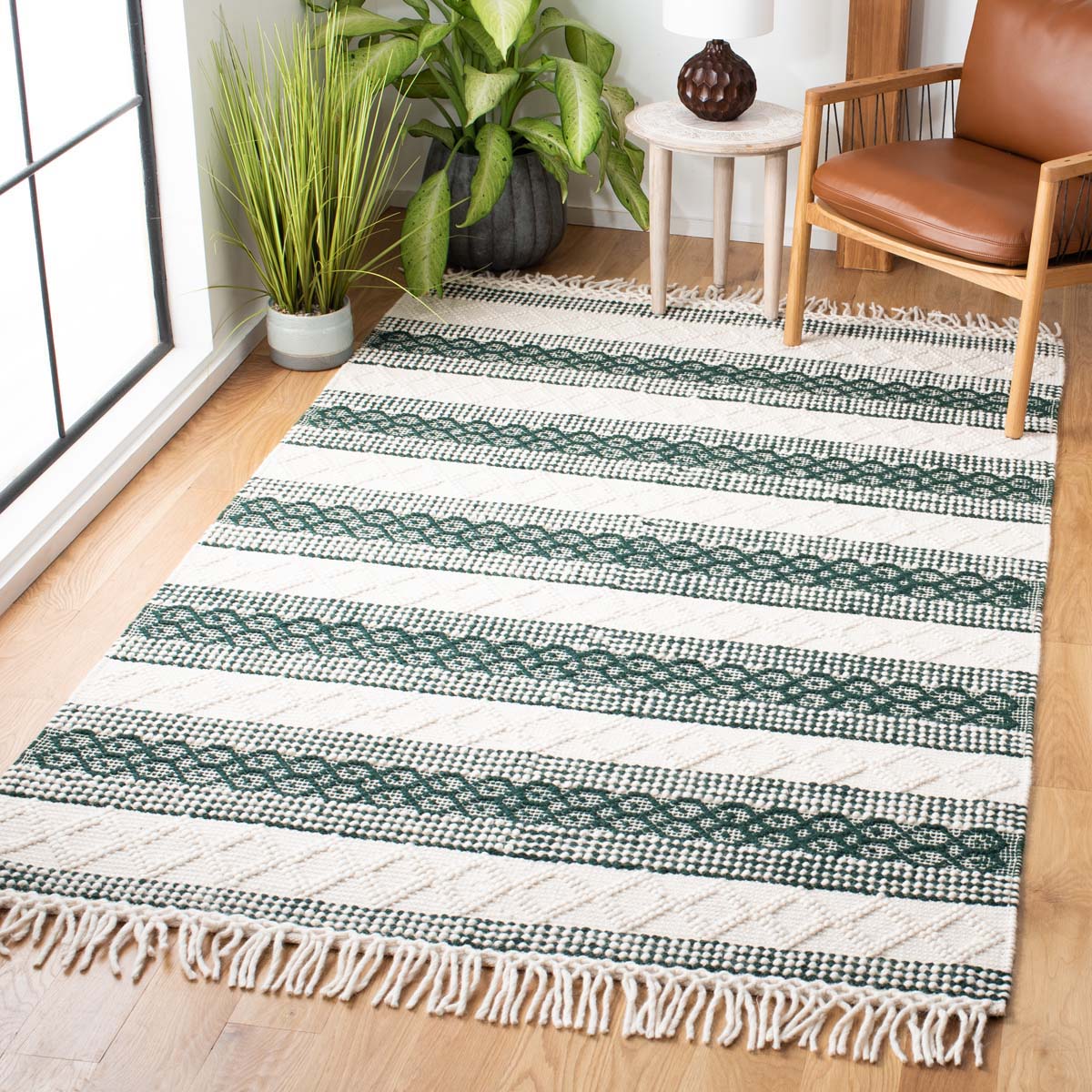 Safavieh Natura 859 Rug, NAT859 - IVORY / GREEN
