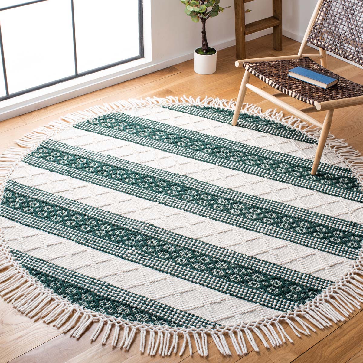 Safavieh Natura 859 Rug, NAT859 - IVORY / GREEN