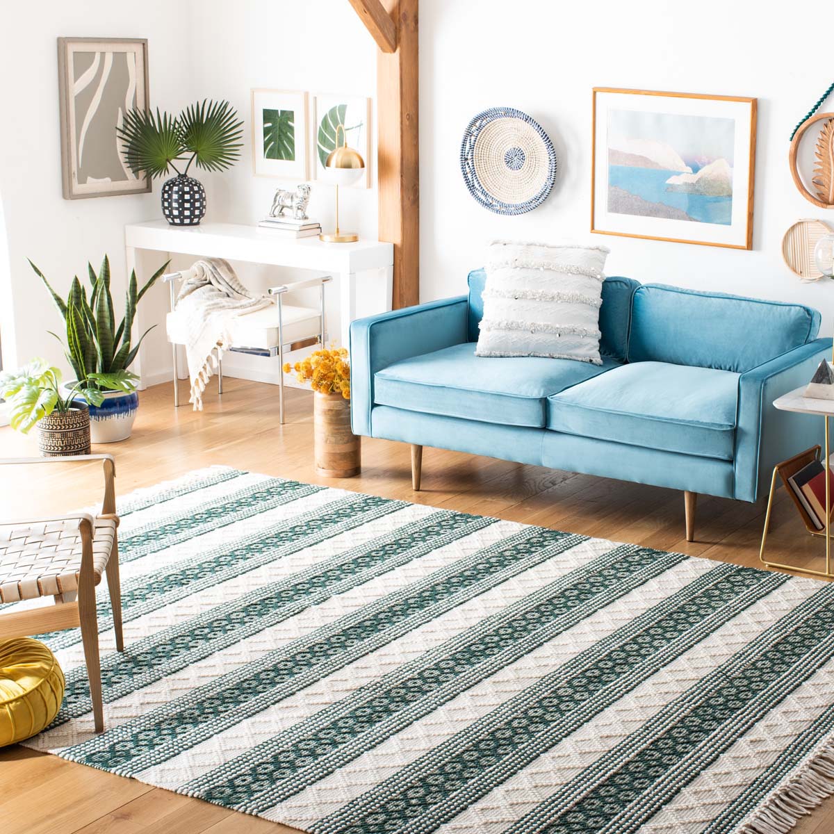 Safavieh Natura 859 Rug, NAT859 - IVORY / GREEN