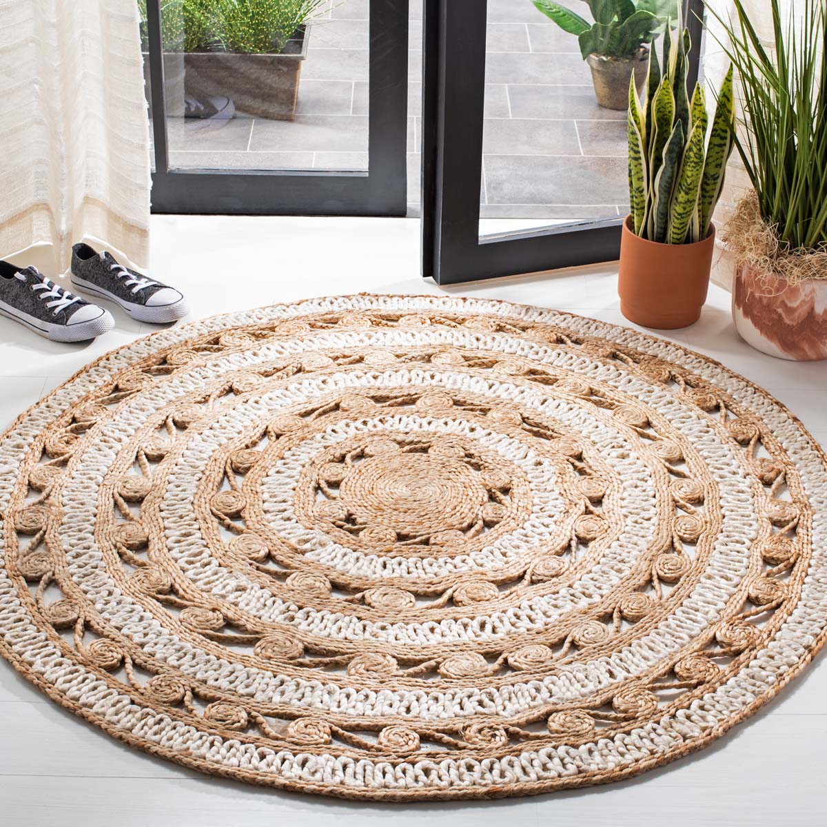 Safavieh Natural Fiber 169 Rug, NF169 - IVORY / NATURAL