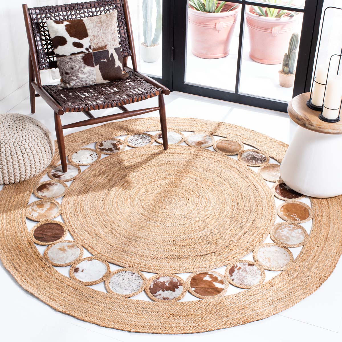 Safavieh Natural Fiber 370 Rug, NF370 - BEIGE / BROWN