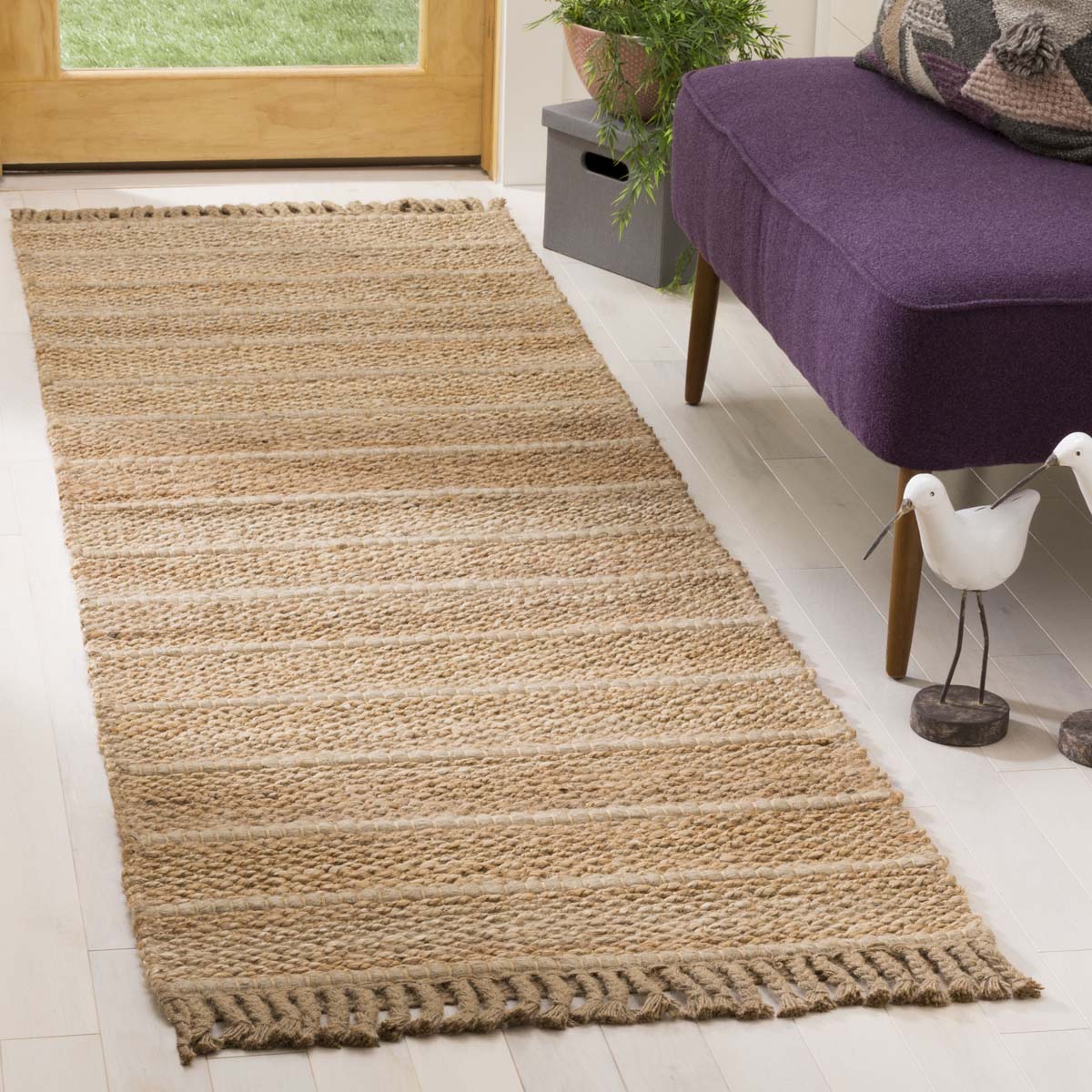 Safavieh Natural Fiber 550 Rug, NF550 - NATURAL / LIGHT GREY