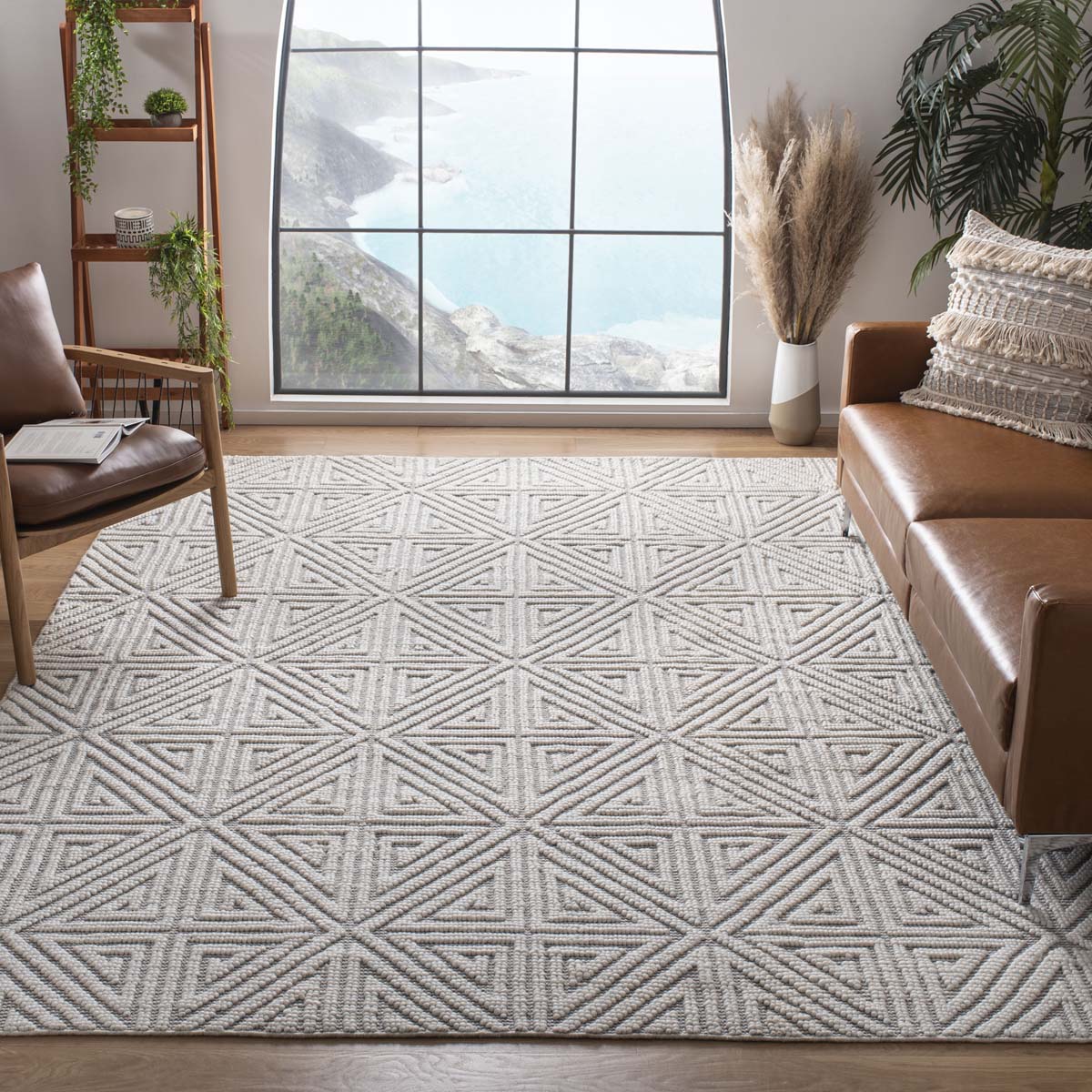 Safavieh Natural Fiber 556 Rug, NF556 - GREY / IVORY